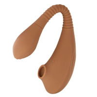 Вакуумный стимулятор для клитор Sweet Em Velvet Lure коричневый USB