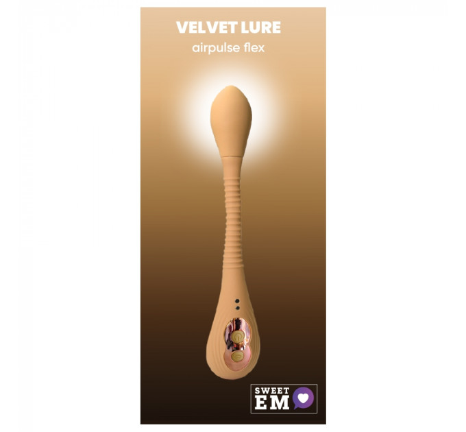 Вакуумный стимулятор для клитор Sweet Em Velvet Lure коричневый USB