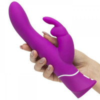 Вібратор кролик із поступальними рухами Happy Rabbit Curve Thrusting