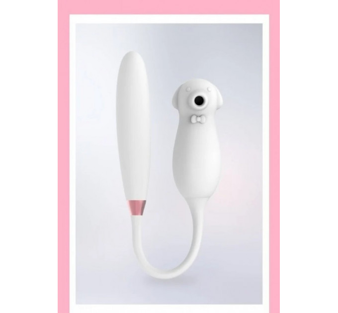 Вібратор подвійний білий Elva Dual Purpose (white)