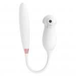 Вібратор подвійний білий Elva Dual Purpose (white)