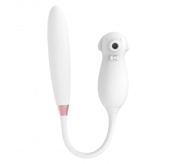 Вібратор подвійний білий Elva Dual Purpose (white)