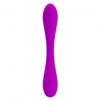 Вибратор двойной гибкий PRETTY LOVE Yedda для пар, фиолетовый, 17.1 х 2.7