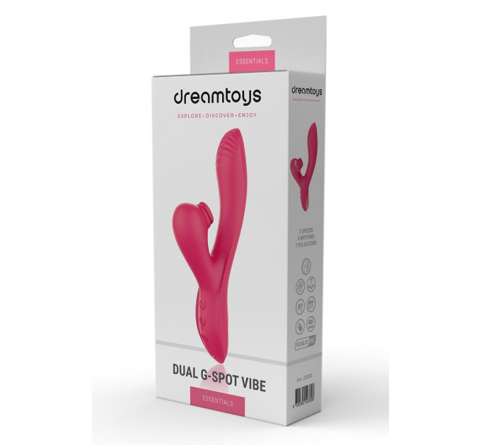 Вибратор кролик двойной стимуляции Dream Toys Dual G-Spot Vibe Essentials, розовый