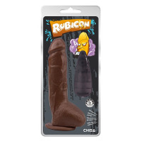 Вибратор реалистичный с присоской и пультом Chisa Rubicon, коричневый