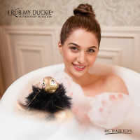 Вибратор уточка для клиторальной стимуляции Big Teaze Toys Rub My Duckie золотистая