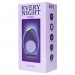 Вібраційне ерекційне кільце Every Night Toys зі світлодіодом та 7 режимами вібрації, фіолетовий