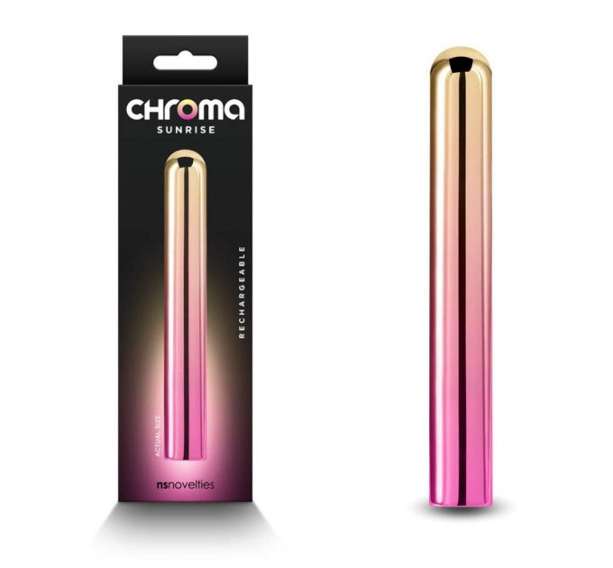 Віброкуля NS Novelties Chroma рожево-золотистий, L
