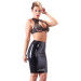 Юбка из латекса до колен LateX ROK midi черная, L