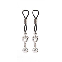 Зажимы на соски CHISA Senuelo Heart Echo Nipple Clamps с колокольчиками