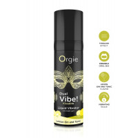 Жидкий вибратор Orgie DUAL VIBE! коктейль Джин-тоник лимон, 15 мл
