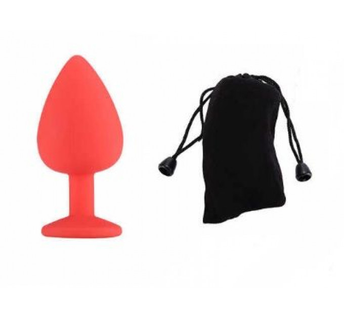 Анальная пробка Red Silicone Green, M