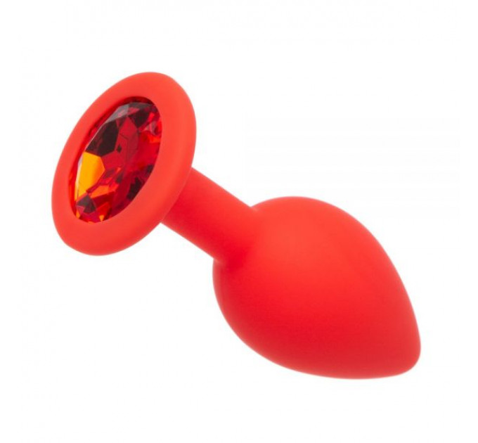 Анальная пробка Red Silicone Red,S