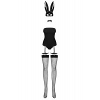 Костюм зайчика чорний Obsessive Bunny costume S/M