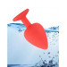 Анальная пробка Red Silicone Green, M