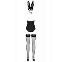 Костюм зайчика чорний Obsessive Bunny costume S/M