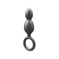 Анальна ялинка Toy Joy Buttocks The Plugger 2 Balls із тримачем, чорна