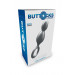 Анальная елочка Toy Joy Buttocks The Plugger 2 Balls с держателем, черная