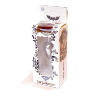Анальная пробка с камнем Plug-Jewellery Silver Heart PLUG- Red размер S