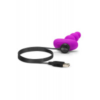 Анальные шарики с пультом, 2 мотора B-Vibe TRIPLET ANAL BEADS, фуксия