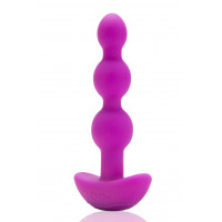 Анальные шарики с пультом, 2 мотора B-Vibe TRIPLET ANAL BEADS, фуксия Анальные шарики с пультом, 2 мотора B-Vibe TRIPLET ANAL BEADS, фуксия