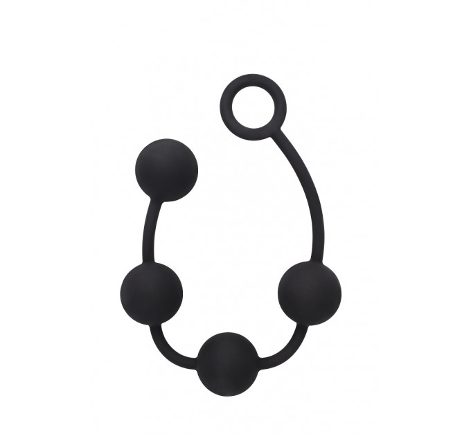 Анальні буси Chisa Black Mont Storm Beads чорні, M