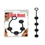 Анальні буси Chisa Black Mont Storm Beads чорні, M