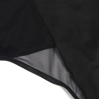 Боди с доступом Star Night с подтяжками, черное, XS-S