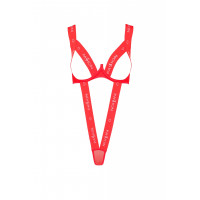 Боди с открытой грудью KYOUKA BODY red S/M - Passion