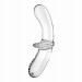 Двойной стеклянный фаллоимитатор Satisfyer Double Crystal Transparent прозрачный