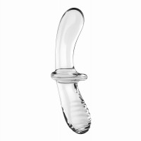 Двойной стеклянный фаллоимитатор Satisfyer Double Crystal Transparent прозрачный