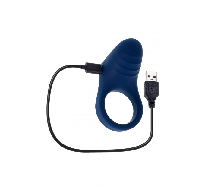 Ерекційне віброкільце Evolved Playboy синє, 7.8 см