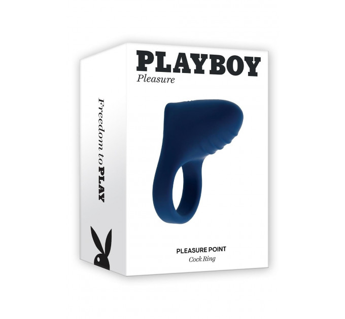 Ерекційне віброкільце Evolved Playboy синє, 7.8 см