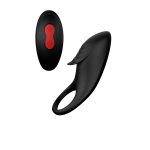 Эрекционное виброкольцо с пультом управления RINGS OF LOVE REMOTE COCKRING BLACK