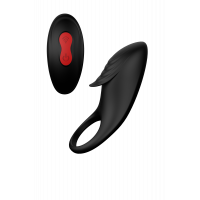 Эрекционное виброкольцо с пультом управления RINGS OF LOVE REMOTE COCKRING BLACK