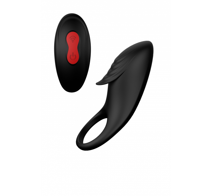 Эрекционное виброкольцо с пультом управления RINGS OF LOVE REMOTE COCKRING BLACK