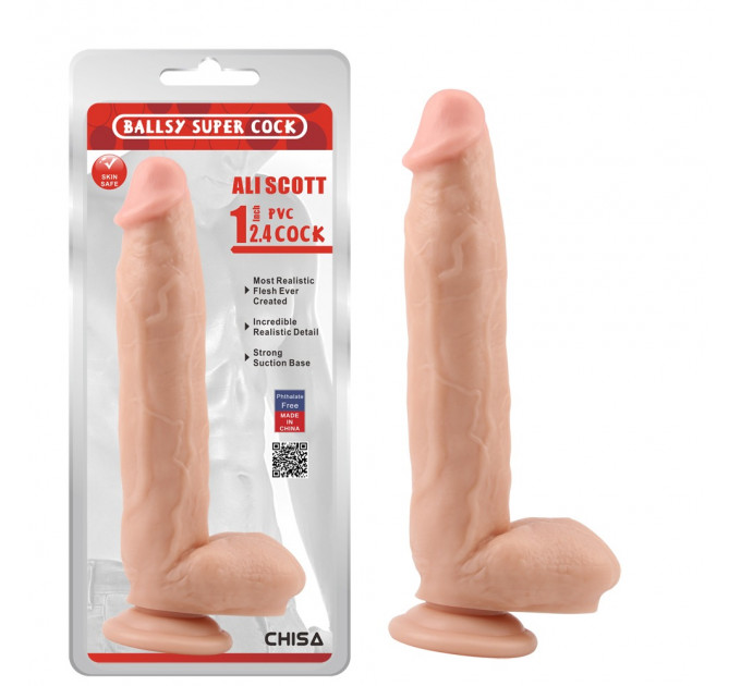 Фаллоимитатор на присоске Chisa Ballsy super cock 12.4