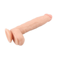 Фалоімітатор на присосці Chisa Ballsy Super Cock 12.4, бежевий