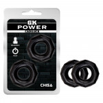 Кольцо эрекционное Chisa GK Power Cadiluck, черное