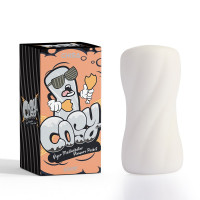 Мастурбатор рельефный Chisa COSY Stamina Pocket, белый, 8 х 4 см