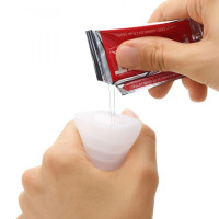 Міні мастурбатор нереалістичний Tenga Pocket Cold Spark, з рельєфом, білий