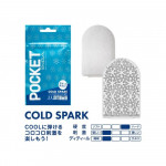 Міні мастурбатор нереалістичний Tenga Pocket Cold Spark, з рельєфом, білий