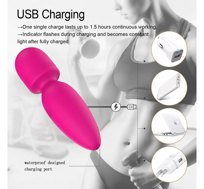 Міні-вібратор мікрофон Every Night Toys Amy рожевий, 10 режимів вібрації