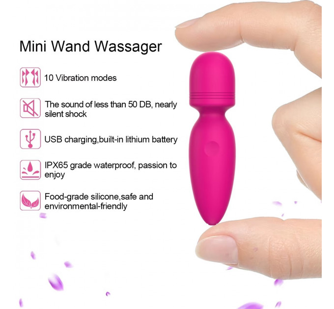 Міні-вібратор мікрофон Every Night Toys Amy рожевий, 10 режимів вібрації