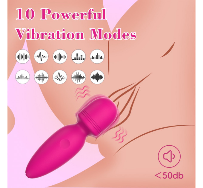 Міні-вібратор мікрофон Every Night Toys Amy рожевий, 10 режимів вібрації