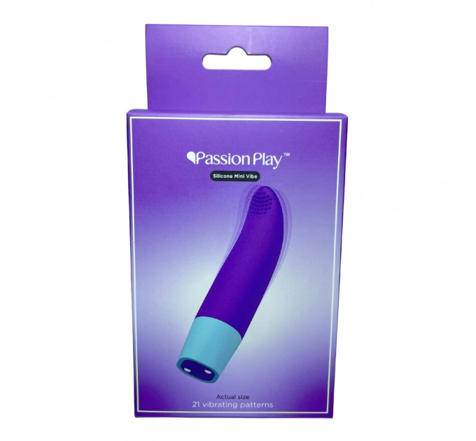 Міні-вібратор Passion Play, 21 режим вібрації, фіолетовий