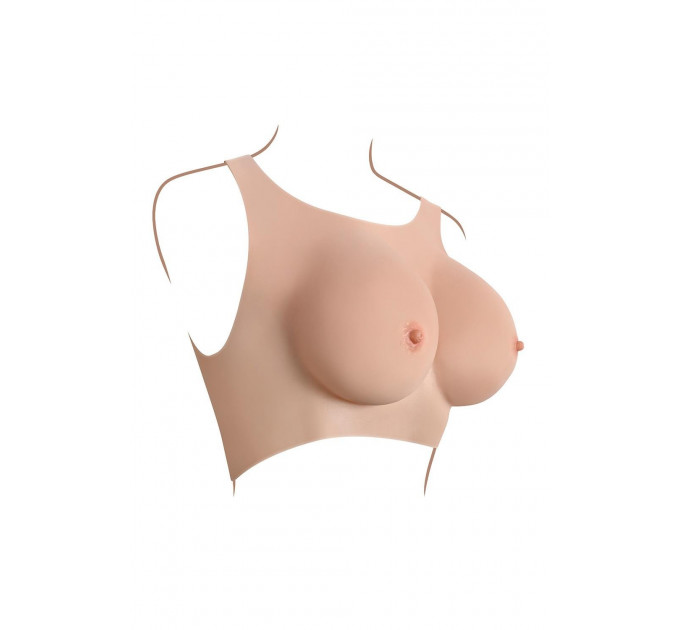 Накладні груди топ Gender X Undergarments Plate C-Cup бежеві, 28 см