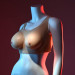 Накладні груди топ Gender X Undergarments Plate C-Cup бежеві, 28 см