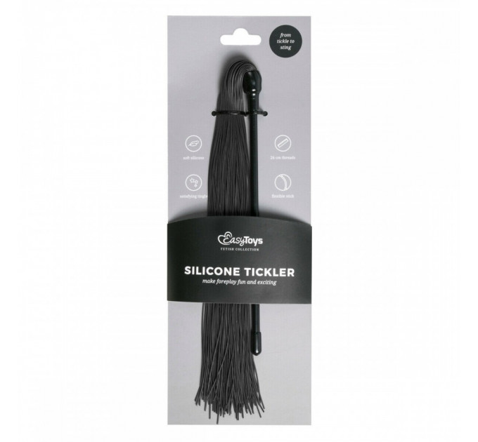 Плетка силиконовая Black Silicone Tickler