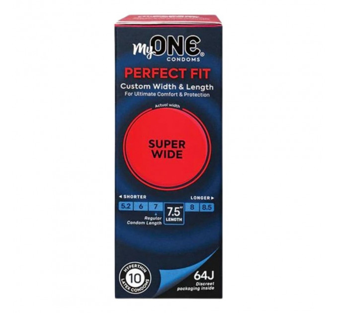 Презервативы большие MyONE Super Wide 64J (цена за упаковку, 10 шт.)